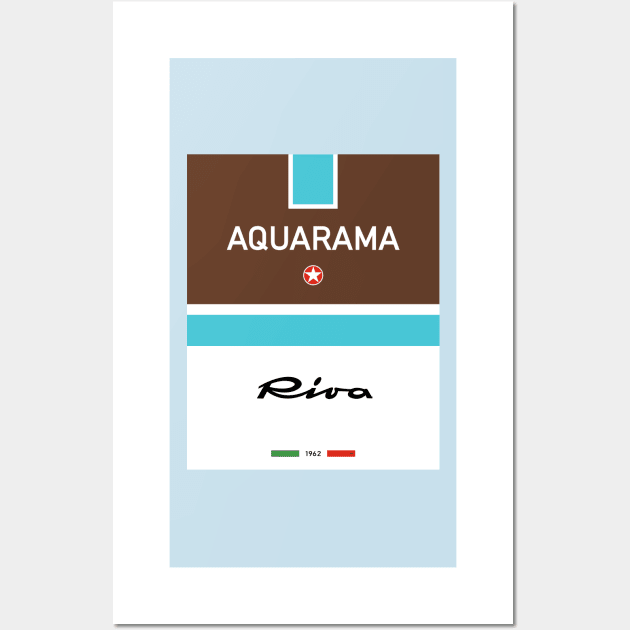 Riva Aquarama Rivarama Runabout Italia Italy Wall Art by PB Mary